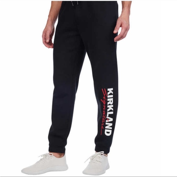 Kirkland Signature Men's Logo Jogger, Black (size : 3XL) - Picture 3 of 6